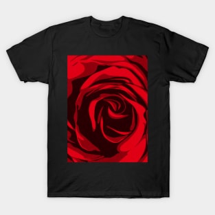 Rose Petals Pattern T-Shirt